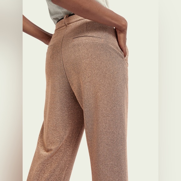 Scotch & Soda Wide Leg Stretch Metallic Pants - Picture 6 of 9